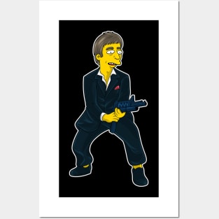 Yellow Pacino Illustration Posters and Art